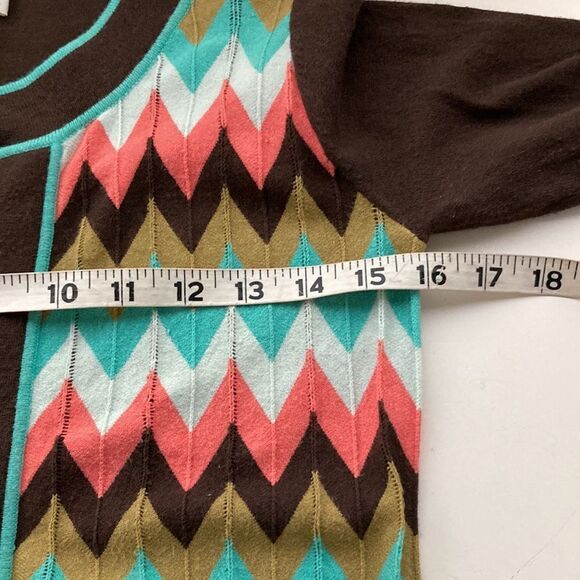 Milly of New York zig zag cardigan sweater size Small - Picture 6 of 7